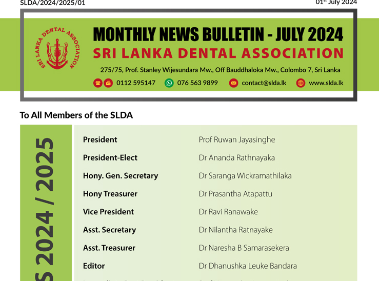 SLDA News Bulletin | June – July 2024