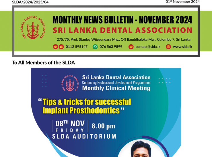 SLDA News Bulletin | November 2024